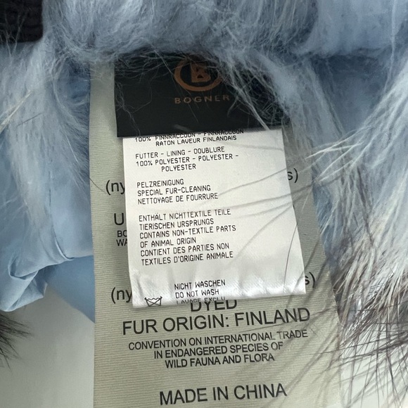 Bogner Blue Jacket with Fur Detail - Picture 7 of 9